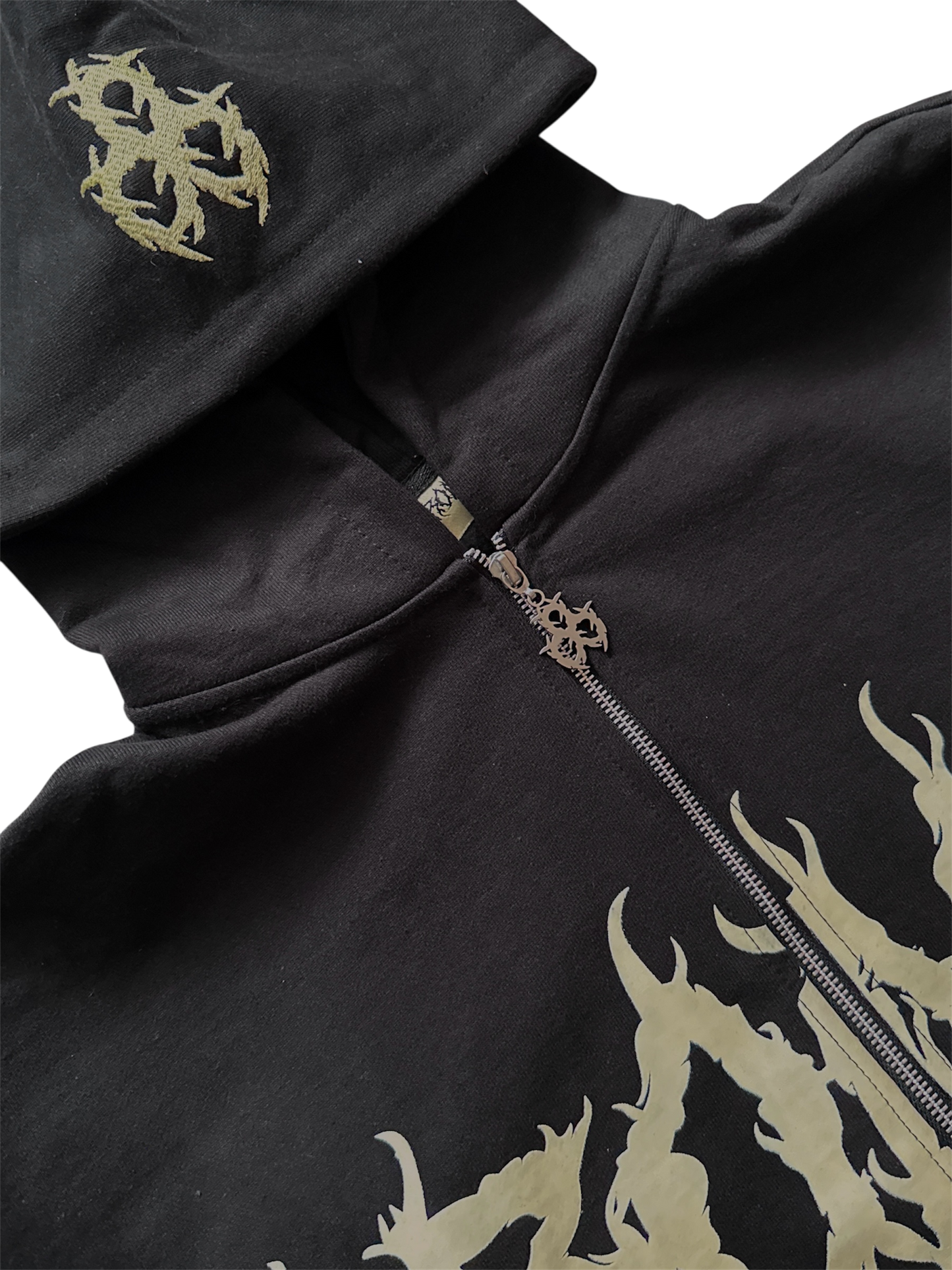 KRONOVA ZIP-UP HOODIE 'SHADOW BLACK'